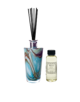 Hand Blown Glass Diffuser Vase & Diffuser Refill with Reeds